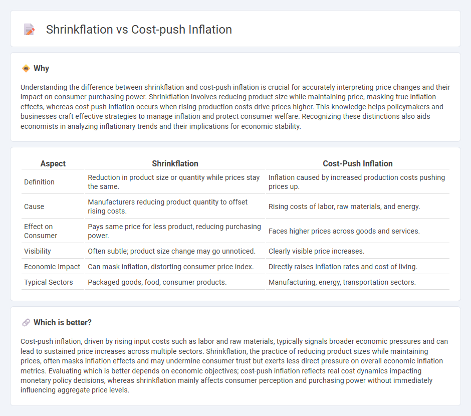 Shrinkflation vs Cost-Push Inflation in Economy