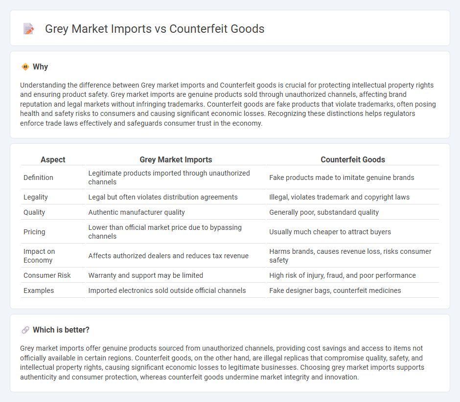 Grey Market Imports vs Counterfeit Goods in Economy