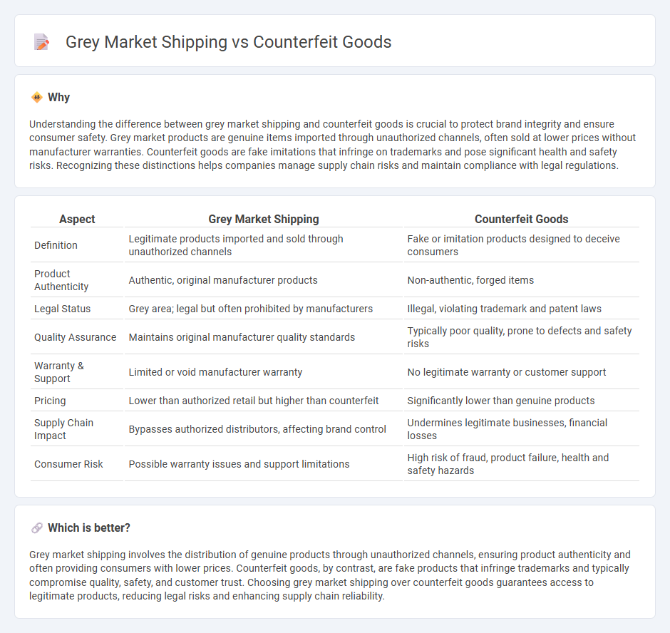 Grey Market Shipping vs Counterfeit Goods in Logistics