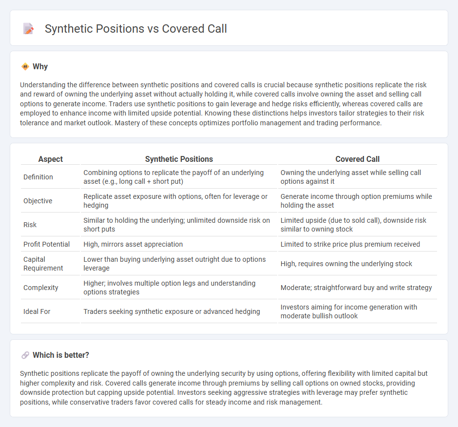 Synthetic Positions vs Covered Call in Trading