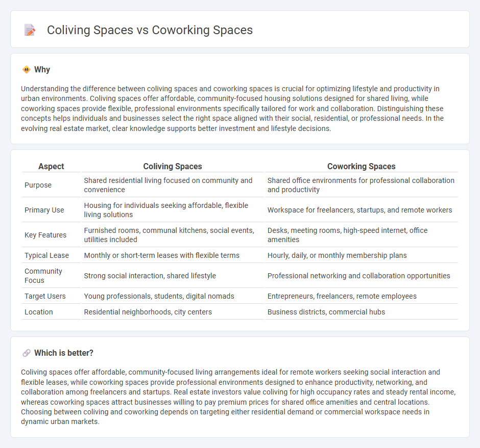 Coliving Spaces vs Coworking Spaces in Real Estate