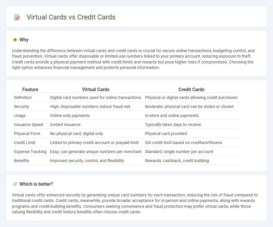 Virtual Cards vs Credit Cards in Banking
