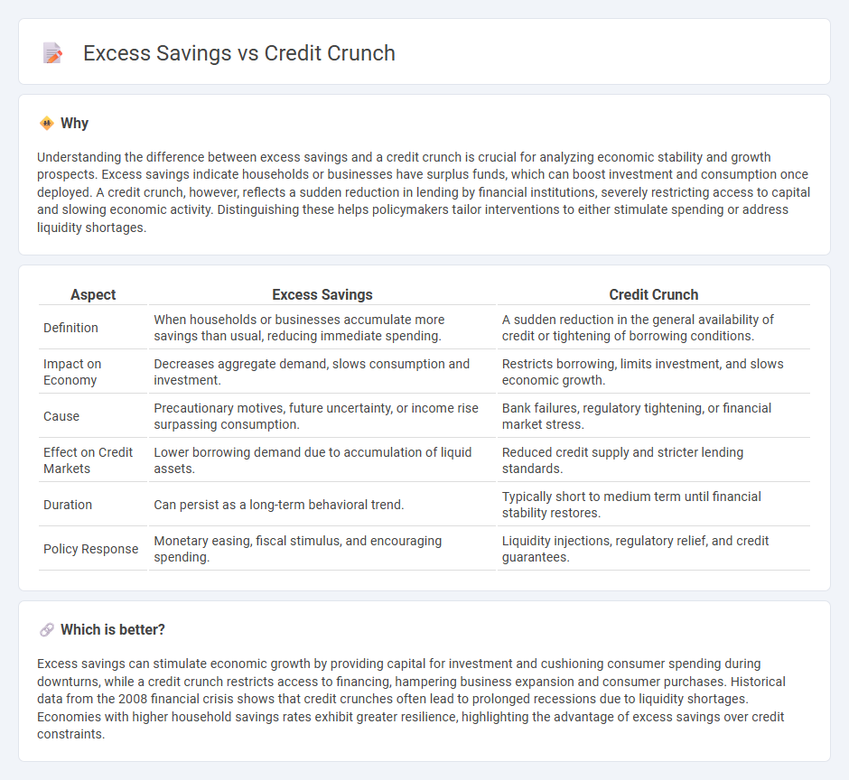 Excess Savings vs Credit Crunch in Economy