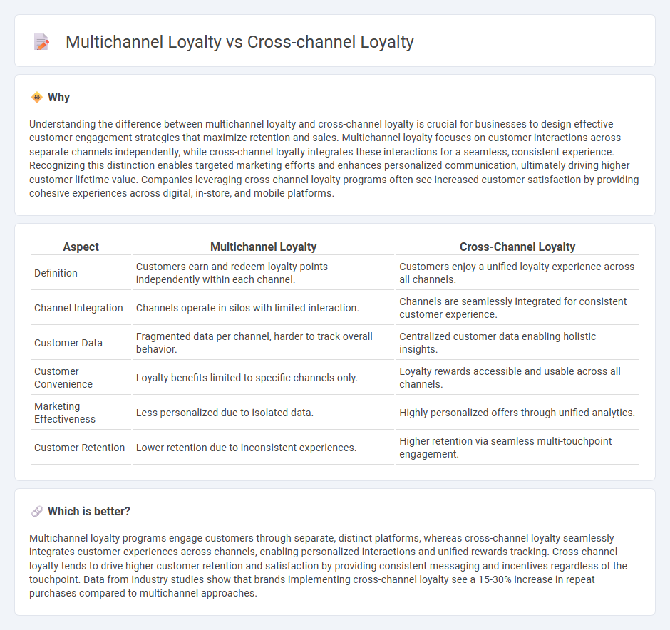 Multichannel Loyalty vs Cross-Channel Loyalty in Commerce