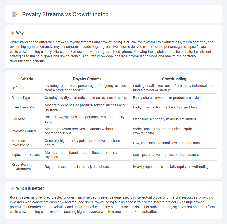Royalty Streams vs Crowdfunding in Investment