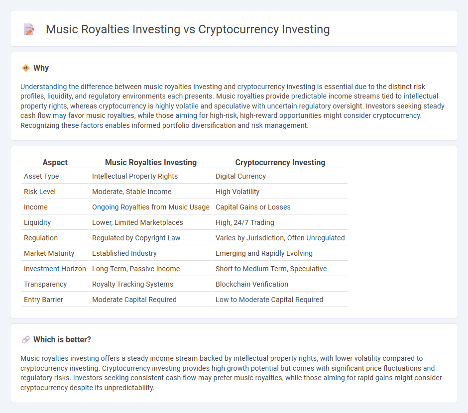 Music Royalties Investing vs Cryptocurrency Investing in Investment