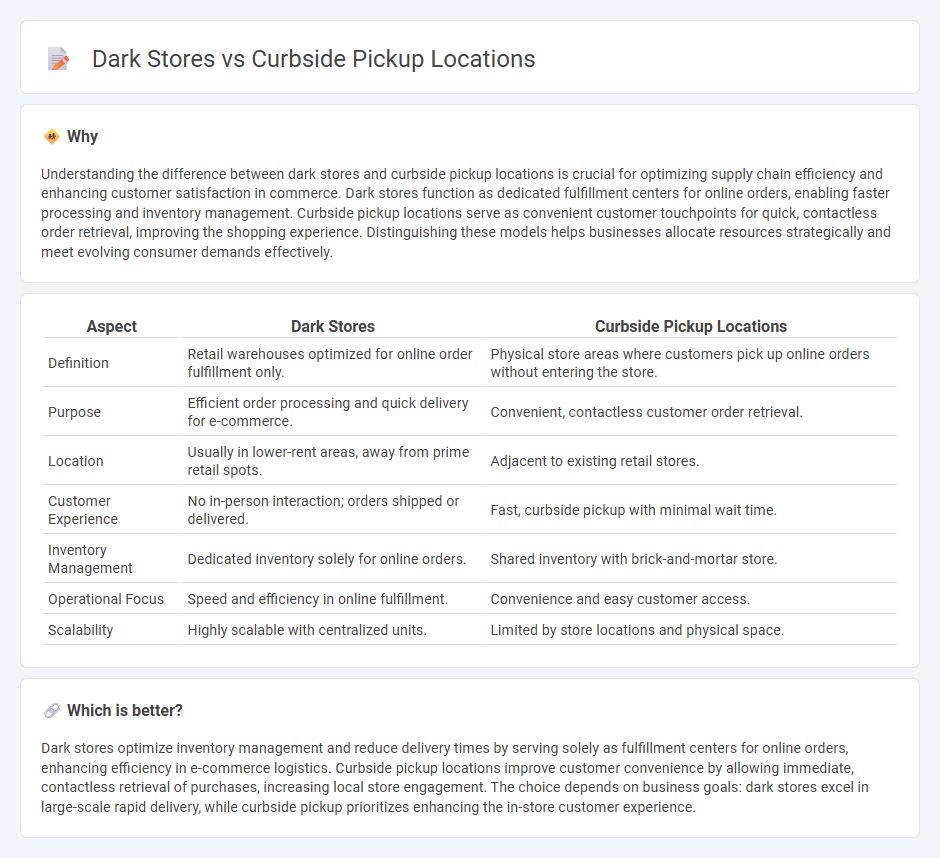 Dark Stores vs Curbside Pickup Locations in Commerce
