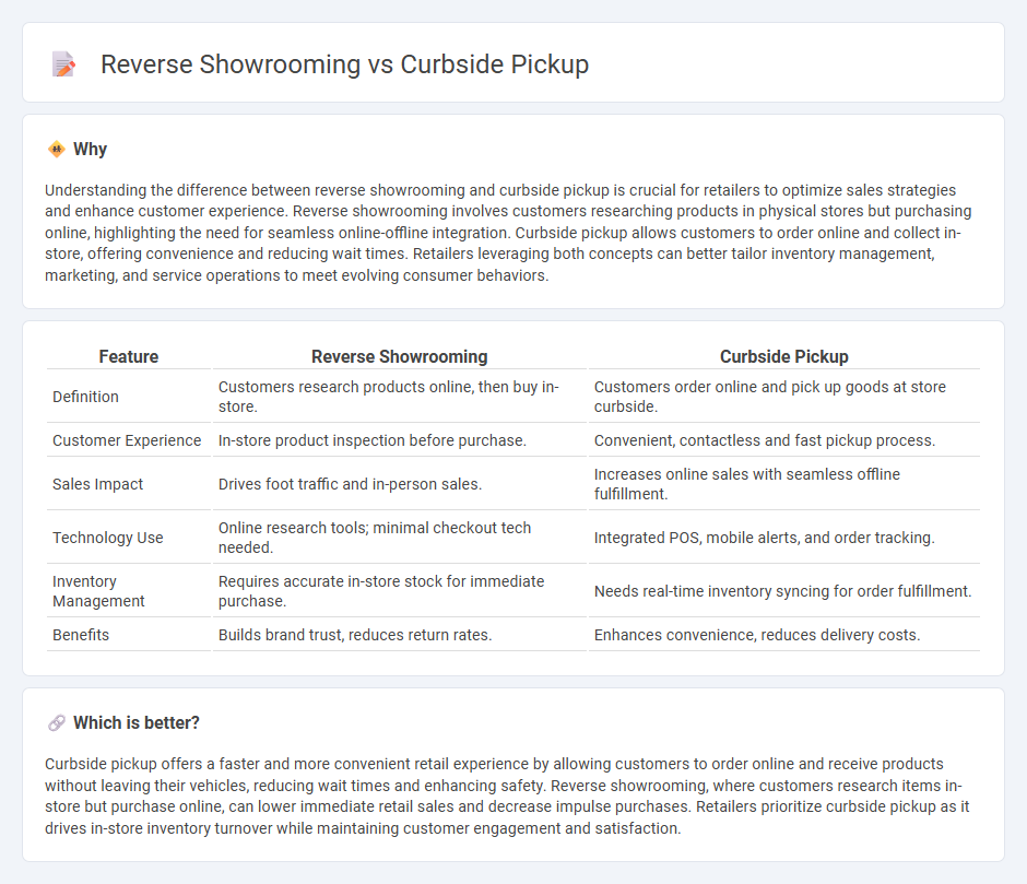 Reverse Showrooming vs Curbside Pickup in Retail
