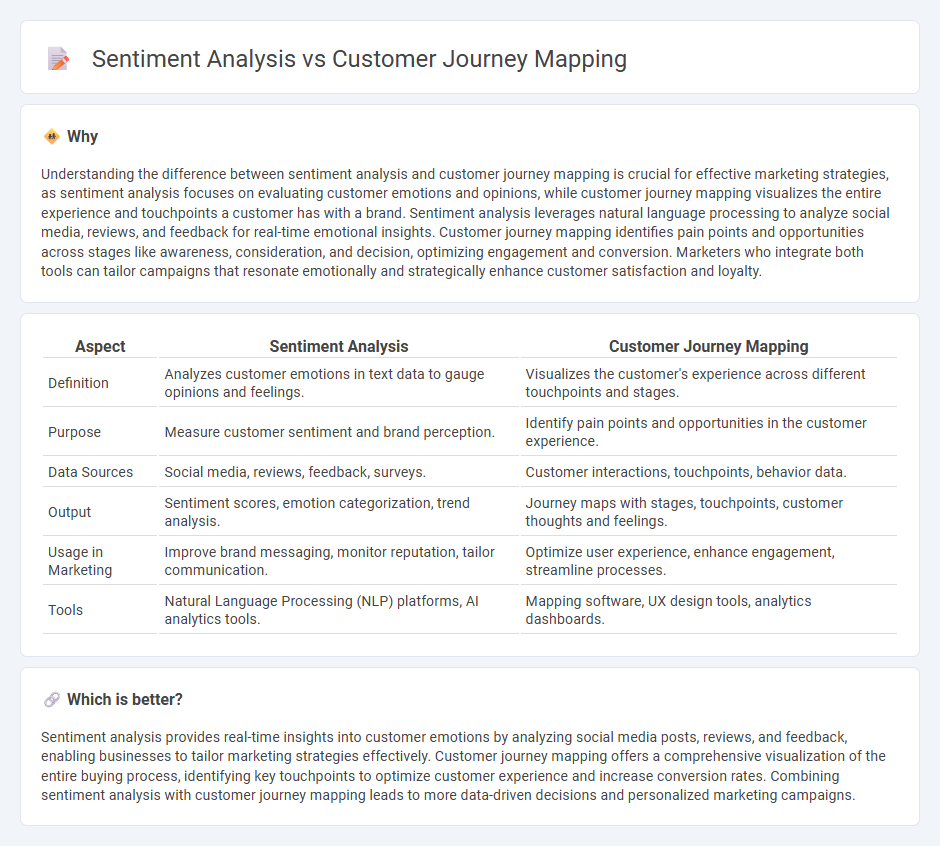 Sentiment Analysis vs Customer Journey Mapping in Marketing