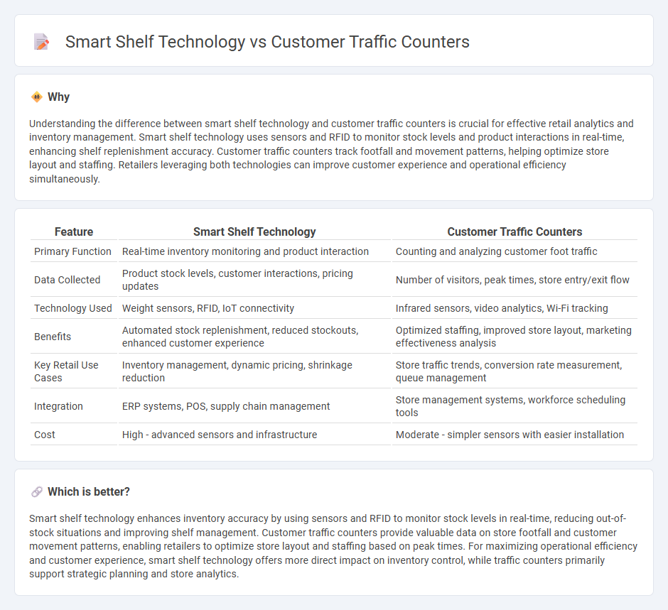 Smart Shelf Technology vs Customer Traffic Counters in Retail