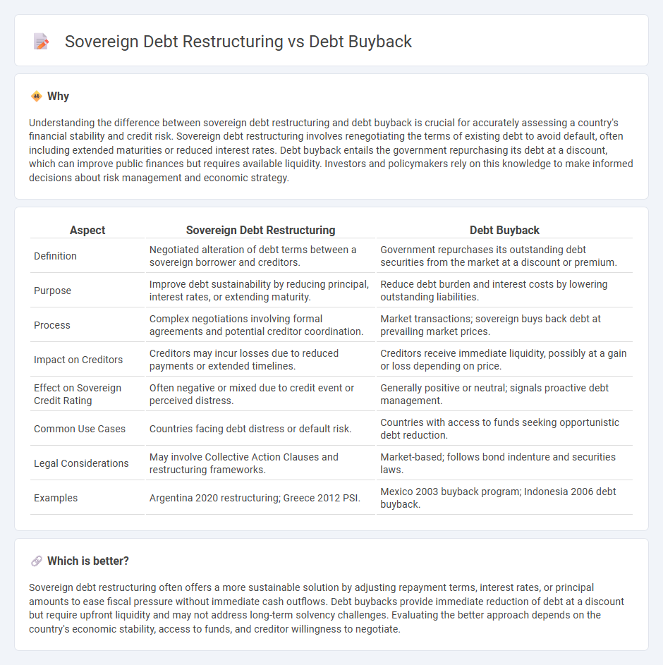 Sovereign Debt Restructuring vs Debt Buyback in Finance