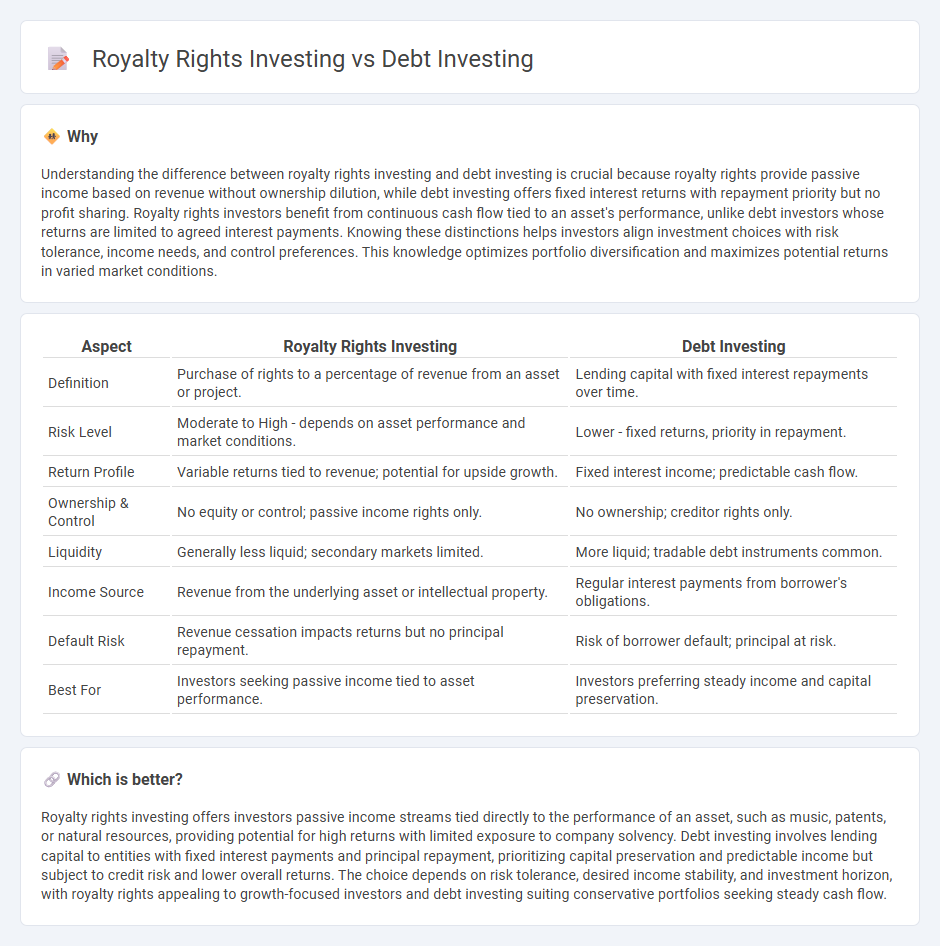Royalty Rights Investing vs Debt Investing in Investment