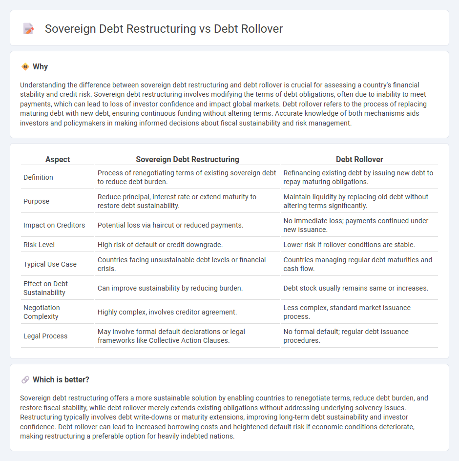 Sovereign Debt Restructuring vs Debt Rollover in Finance