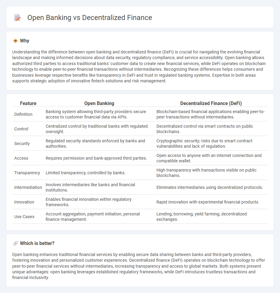 Open Banking vs Decentralized Finance in Banking