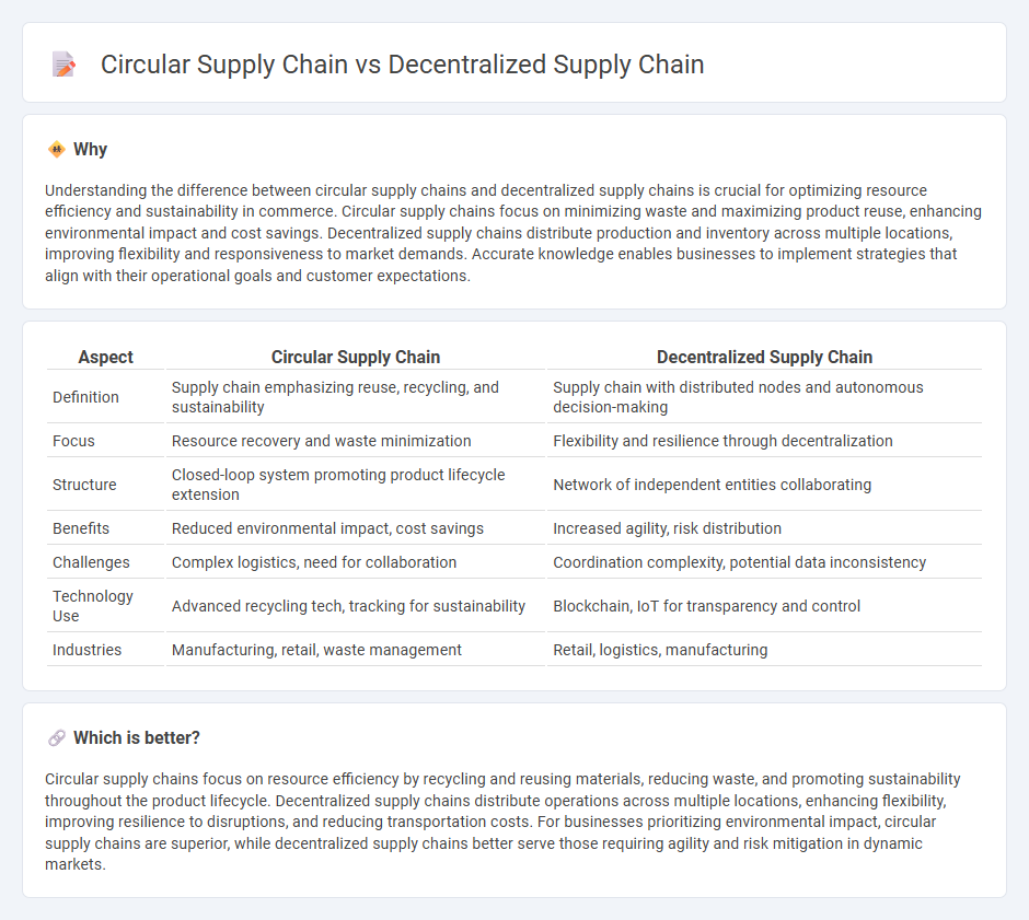 Circular Supply Chain vs Decentralized Supply Chain in Commerce