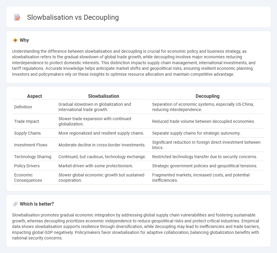 Slowbalisation vs Decoupling in Economy