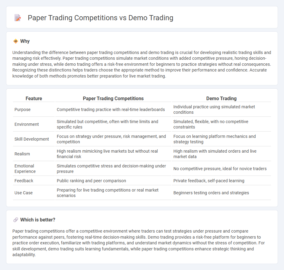 Paper Trading Competitions vs Demo Trading in Trading