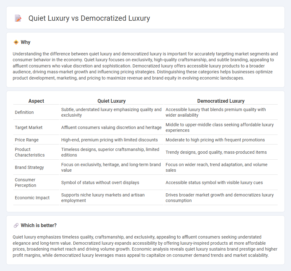 Quiet Luxury vs Democratized Luxury in Economy