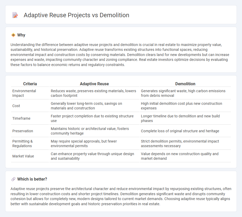 Adaptive Reuse Projects vs Demolition in Real Estate