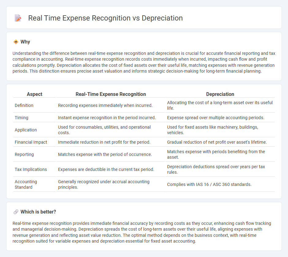 Real Time Expense Recognition vs Depreciation in Accounting