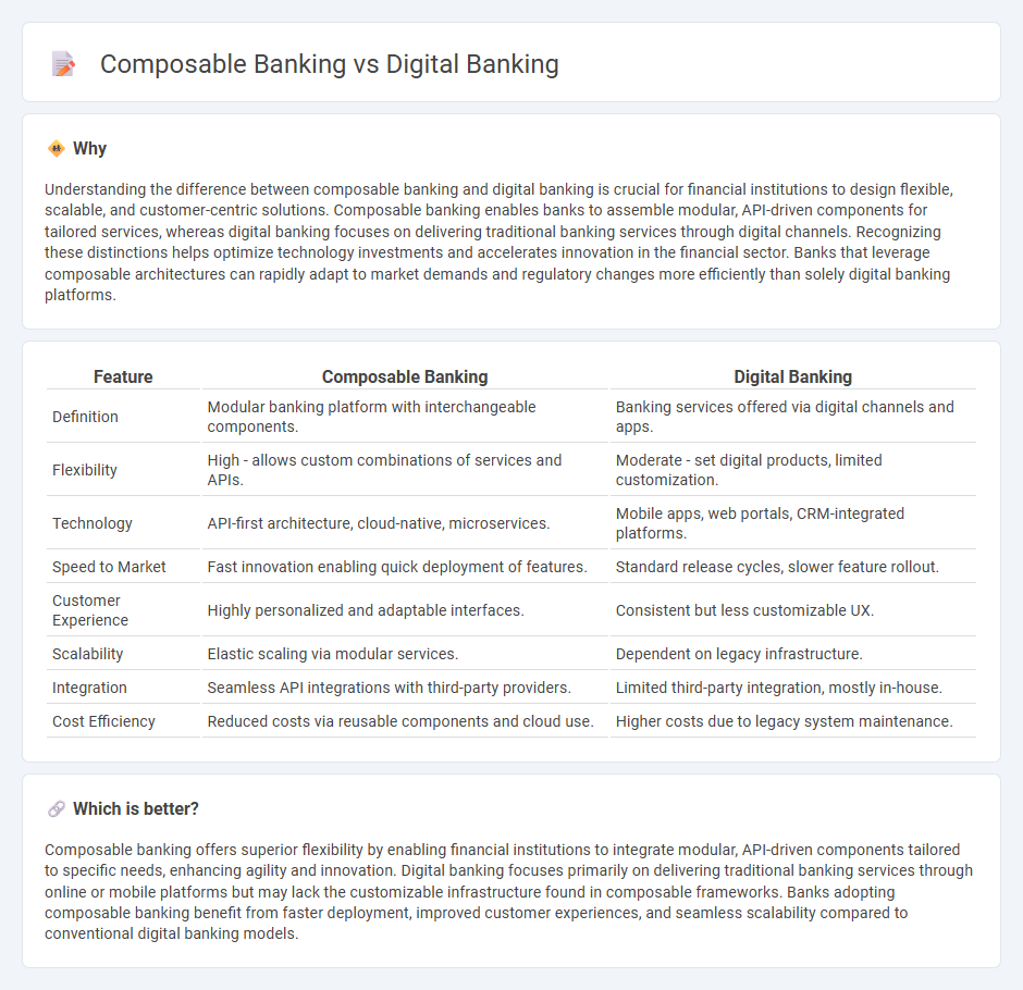 Composable Banking vs Digital Banking in Banking