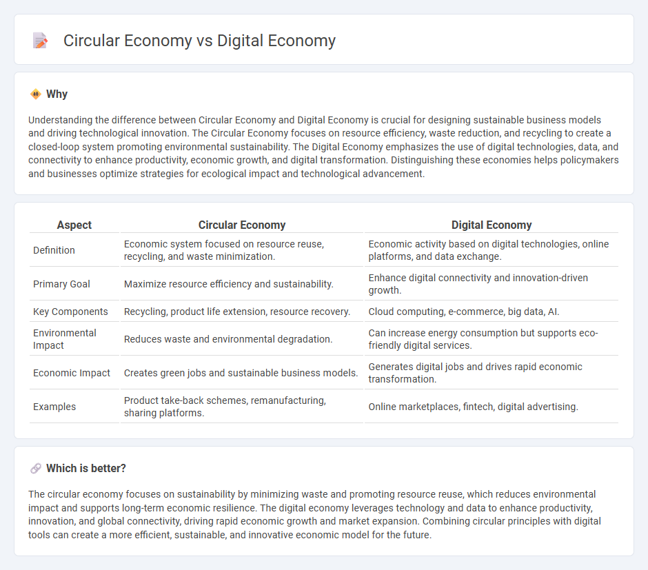 Circular Economy vs Digital Economy in Economy