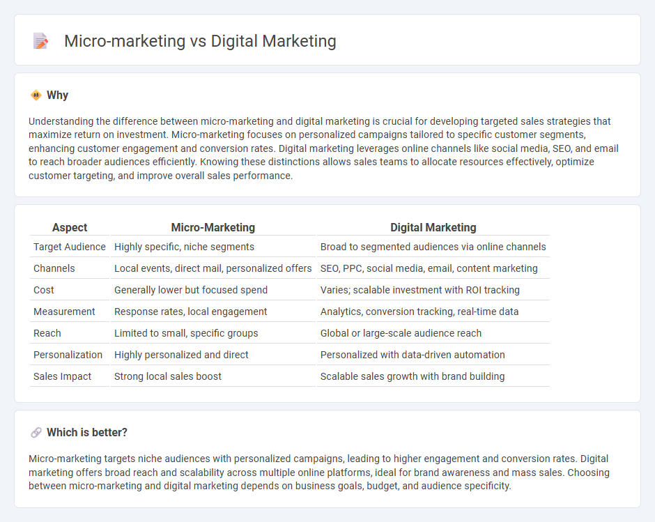 Micro-Marketing vs Digital Marketing in Sales