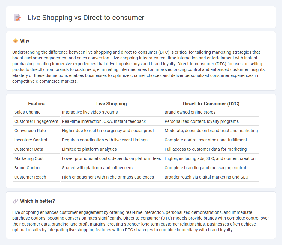 Live Shopping vs Direct-To-Consumer in Commerce