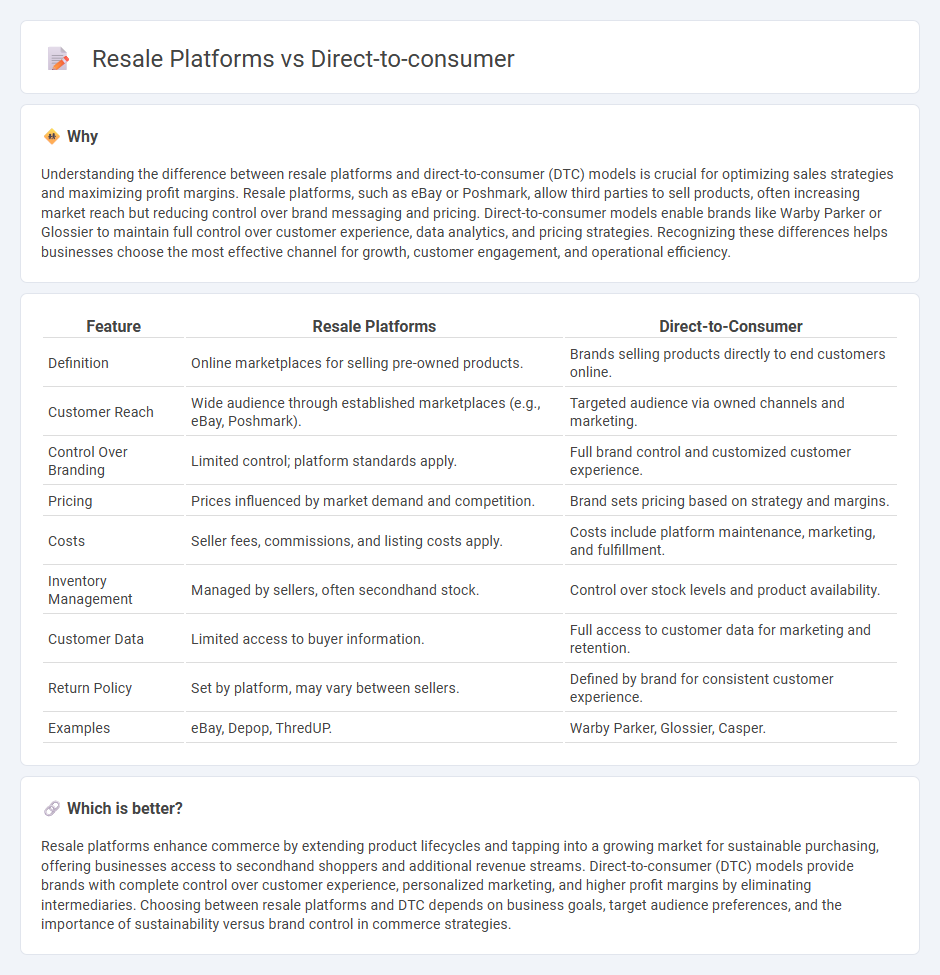 Resale Platforms vs Direct-To-Consumer in Commerce