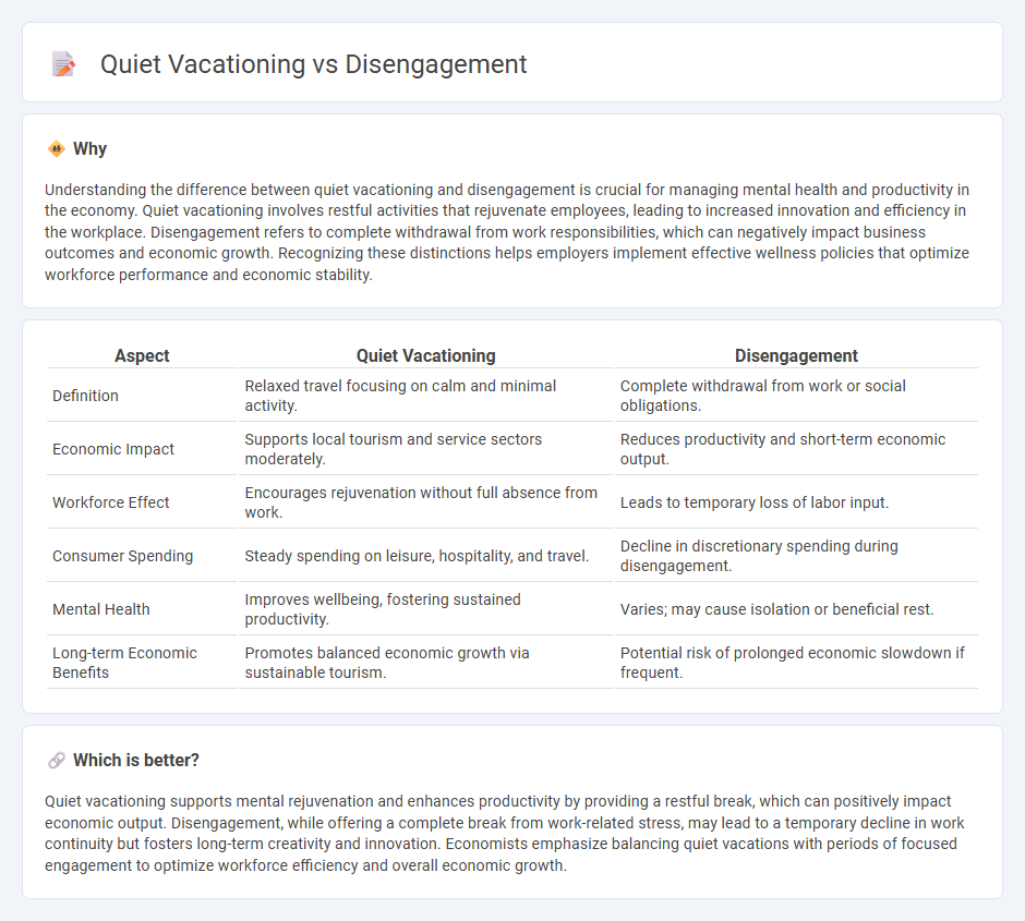 Quiet Vacationing vs Disengagement in Economy