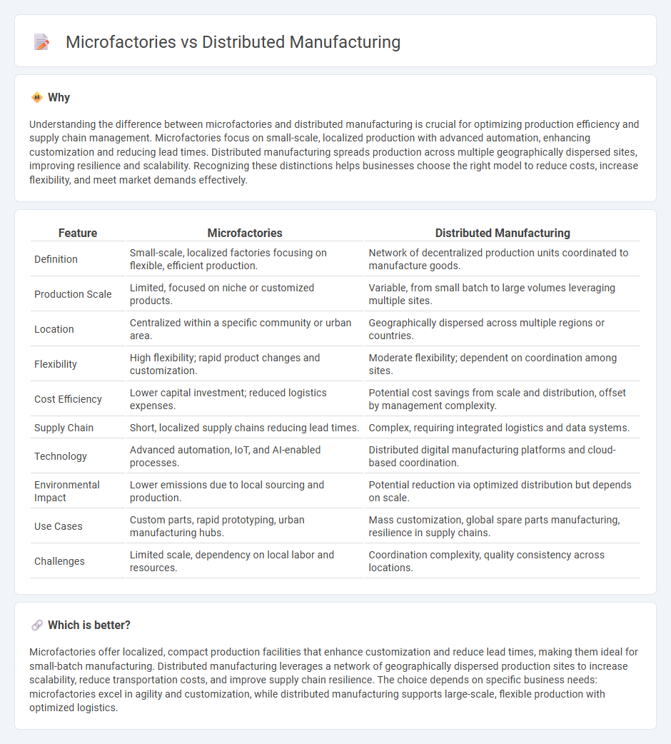 Microfactories vs Distributed Manufacturing in Manufacturing