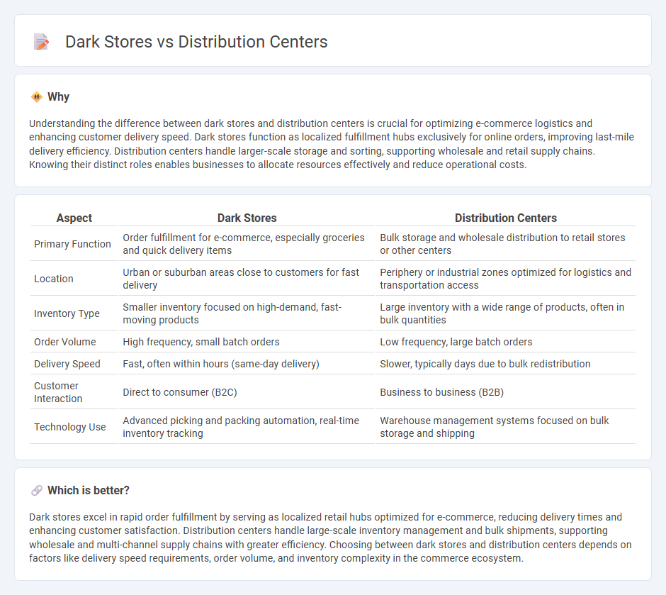 Dark Stores vs Distribution Centers in Commerce