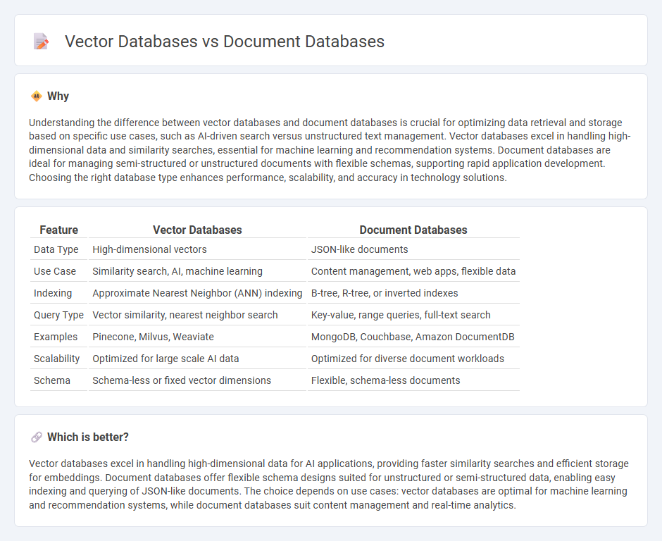 Vector Databases vs Document Databases in Technology
