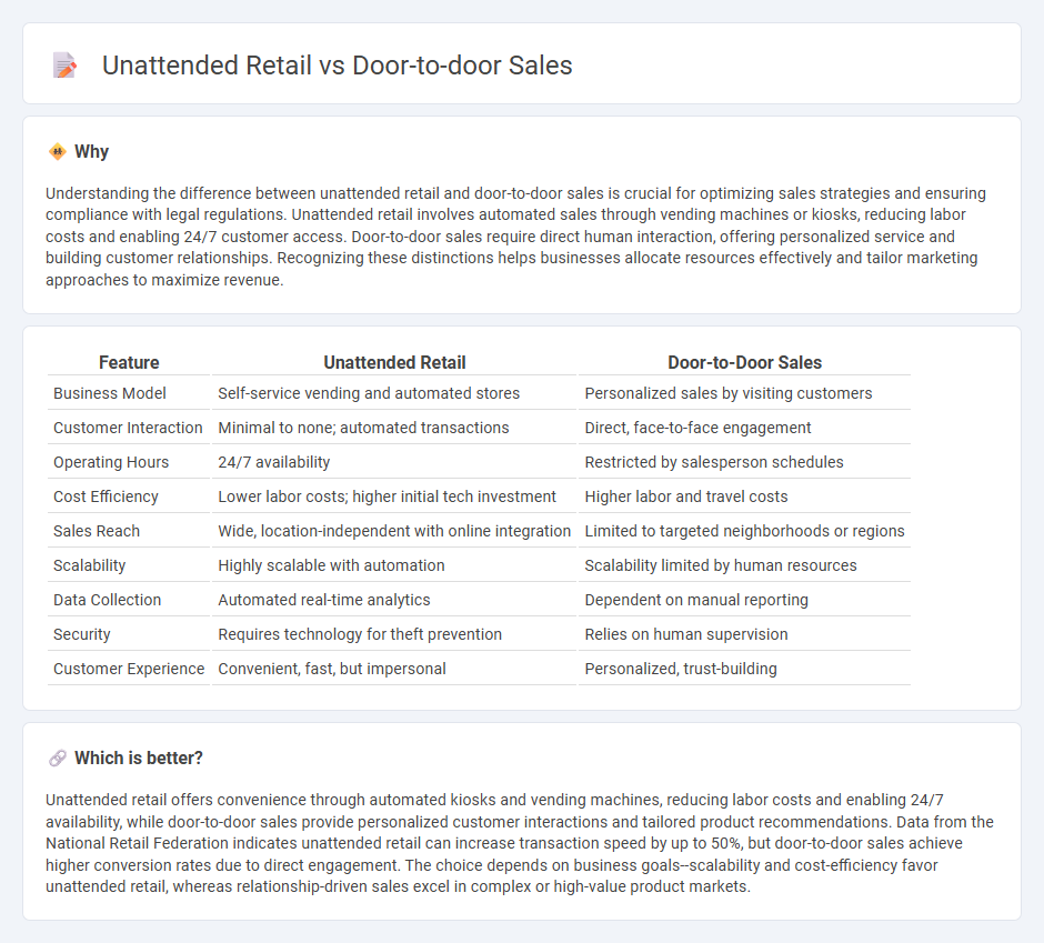 Unattended Retail vs Door-To-Door Sales in Retail