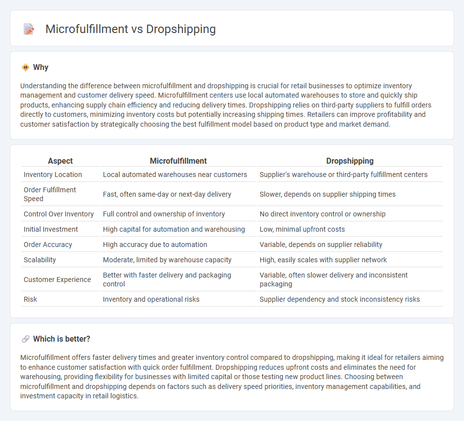 Microfulfillment vs Dropshipping in Retail