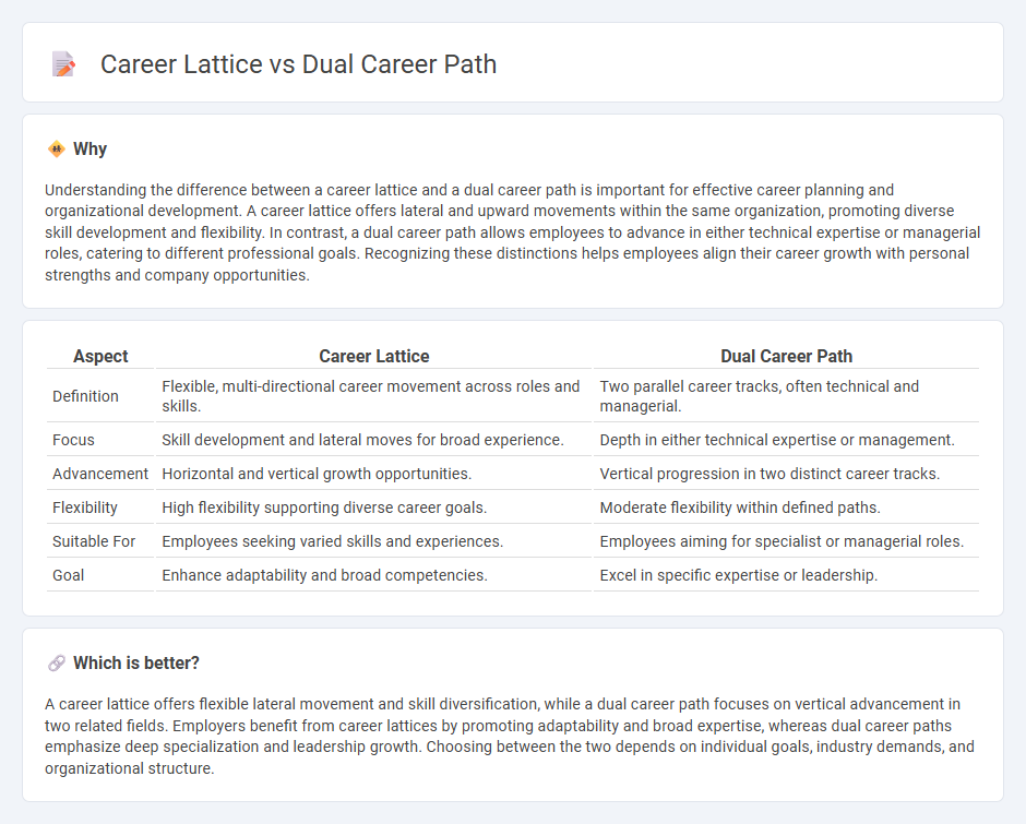 Career Lattice vs Dual Career Path in Employment
