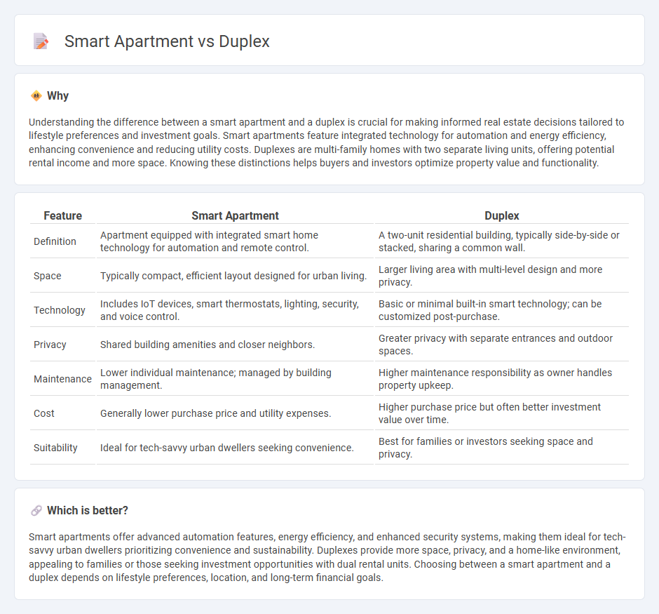 Smart Apartment vs Duplex in Real Estate