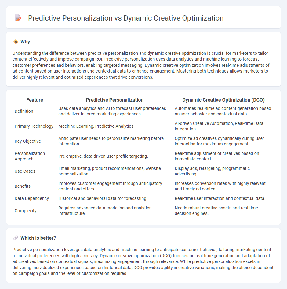 Predictive Personalization vs Dynamic Creative Optimization in Marketing