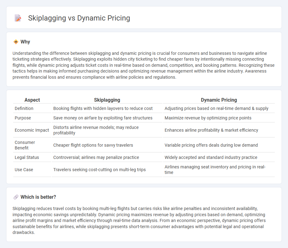 Skiplagging vs Dynamic Pricing in Economy