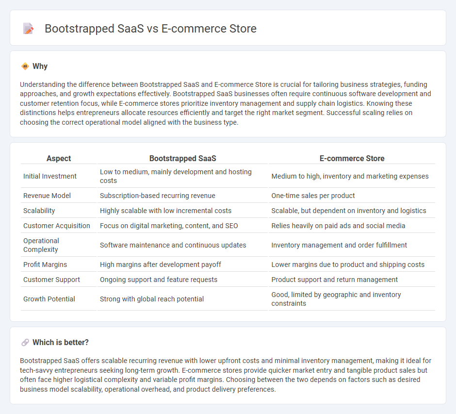 Bootstrapped Saas vs E-Commerce Store in Entrepreneurship
