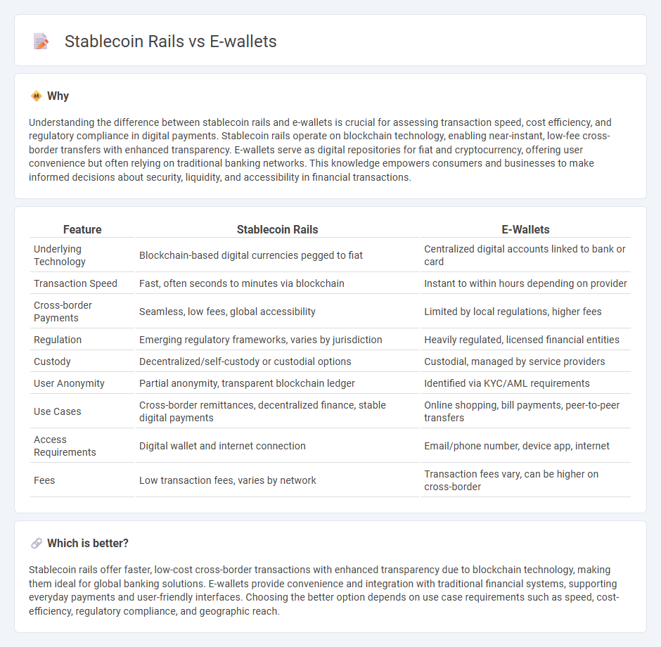 Stablecoin Rails vs E-Wallets in Banking