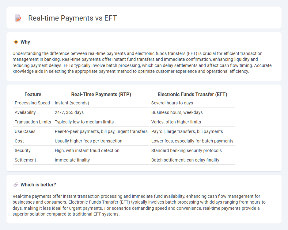 Real-Time Payments vs Eft in Banking