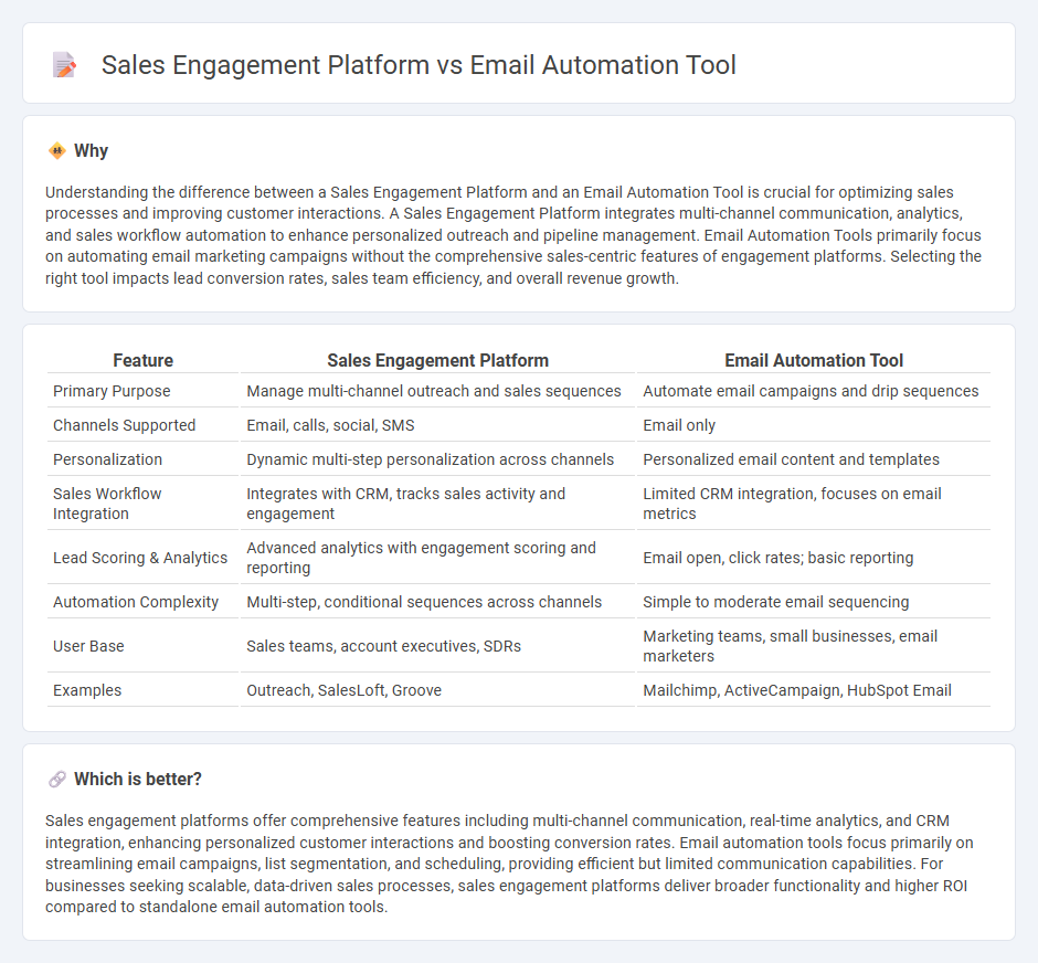 Sales Engagement Platform vs Email Automation Tool in Sales