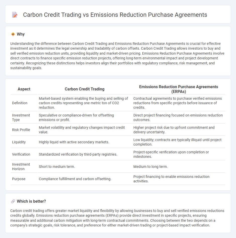 Carbon Credit Trading vs Emissions Reduction Purchase Agreements in Investment