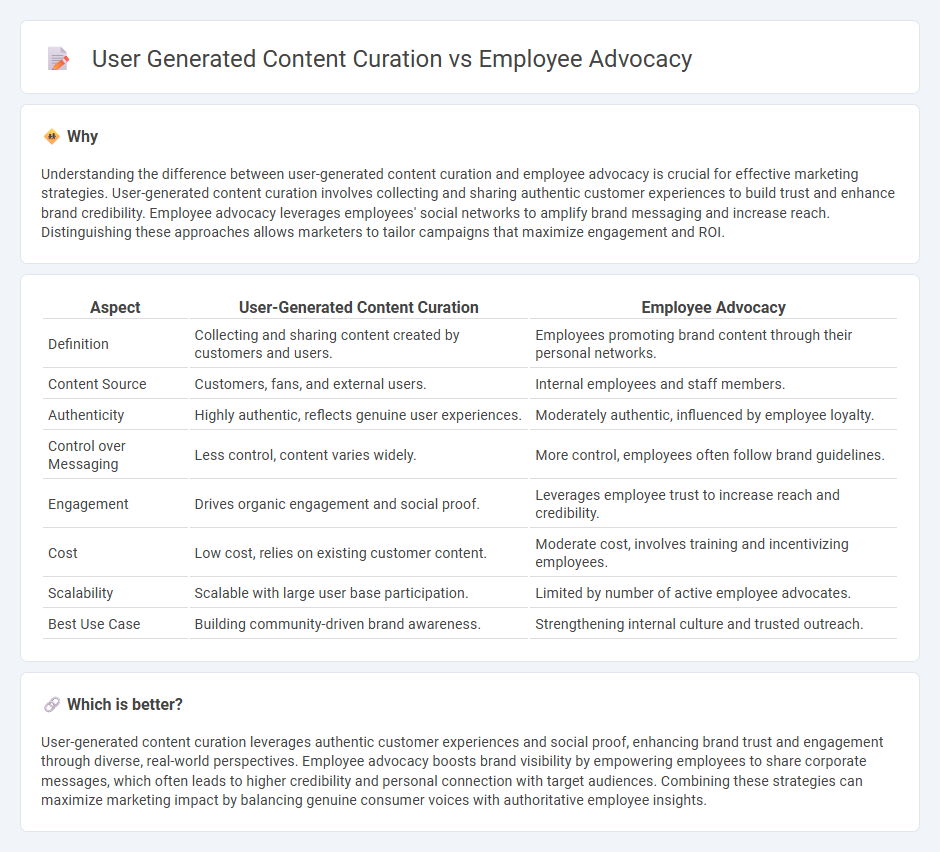 User Generated Content Curation vs Employee Advocacy in Marketing