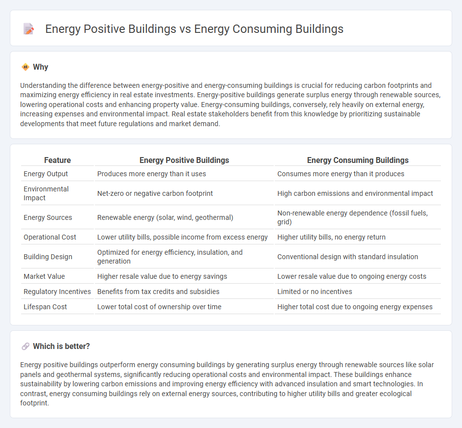 Energy Positive Buildings vs Energy Consuming Buildings in Real Estate