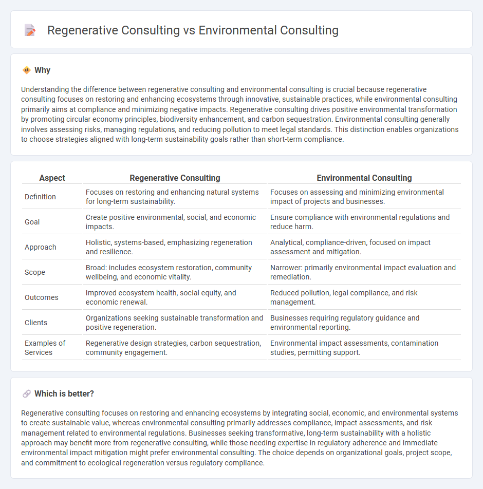 Regenerative Consulting vs Environmental Consulting in Consulting
