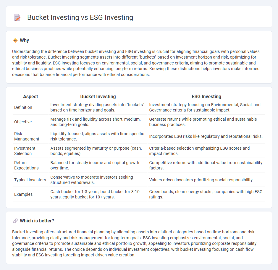 Bucket Investing vs Esg Investing in Finance