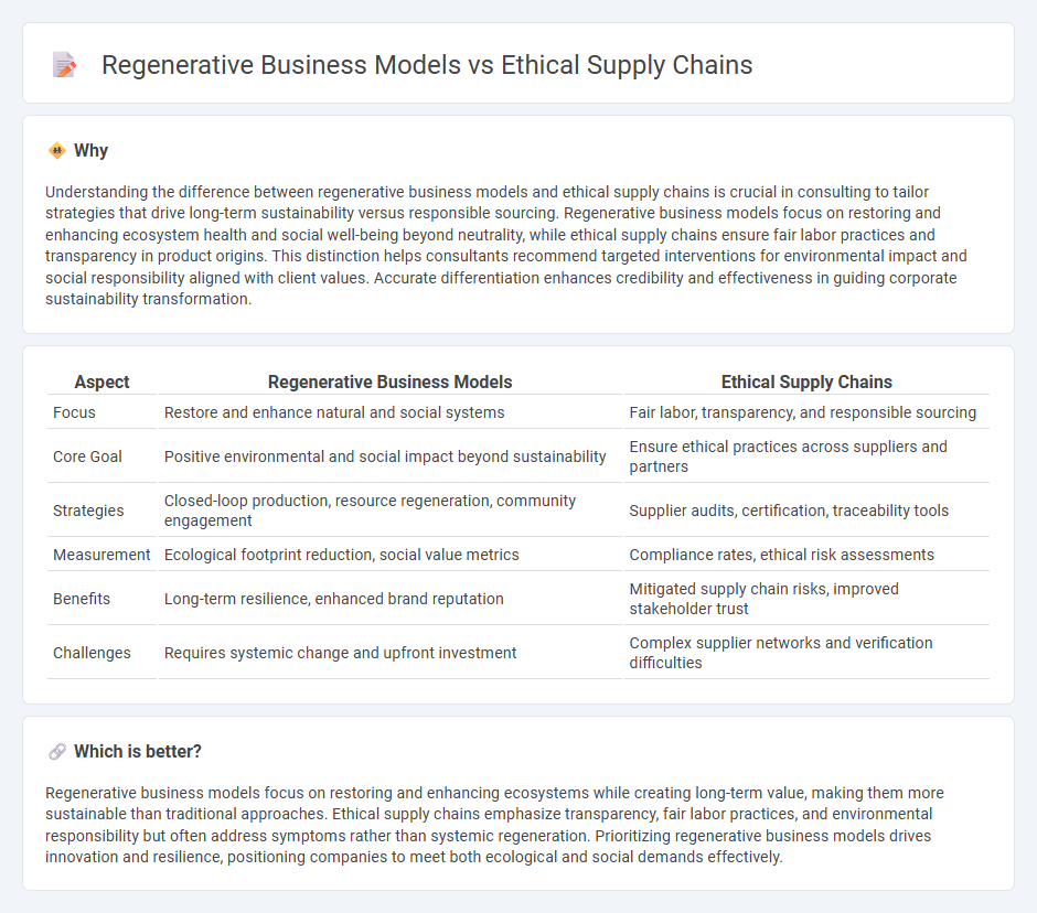 Regenerative Business Models vs Ethical Supply Chains in Consulting