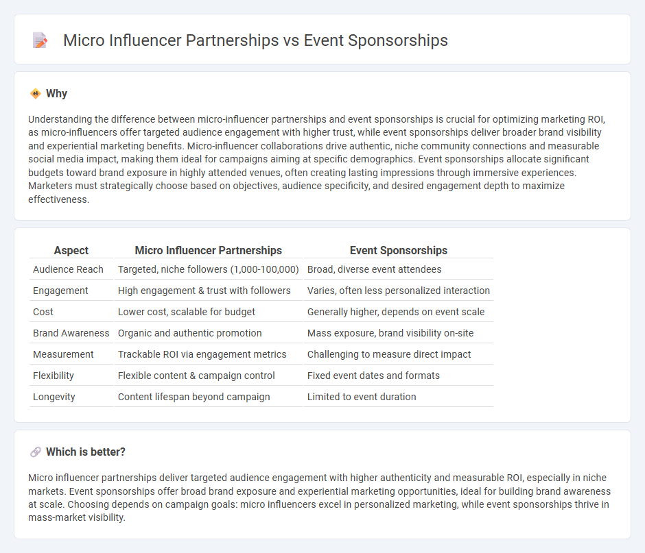 Micro Influencer Partnerships vs Event Sponsorships in Marketing